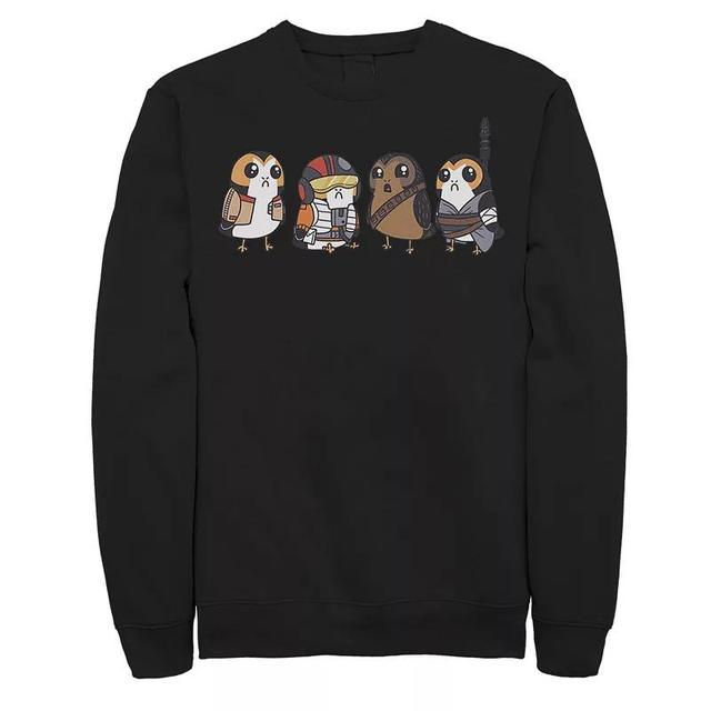 Mens Star Wars Cute Porgs Dressed As Characters Portrait Sweatshirt Blue Product Image