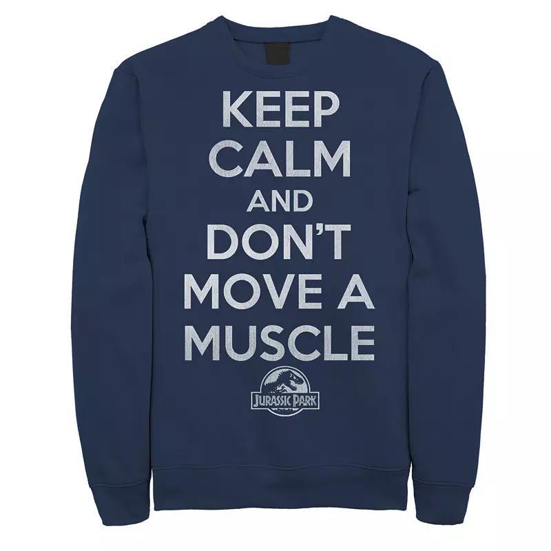 Mens Jurassic Park Dont Move a Muscle Sweatshirt Grey Heather Product Image