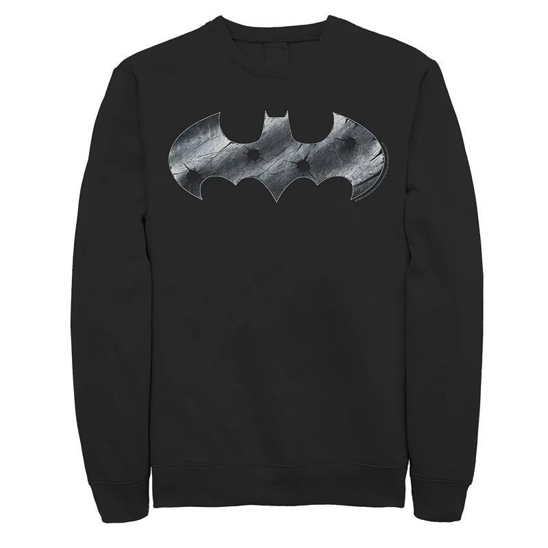 Mens DC Comics Batman Steel Logo Sweatshirt Product Image