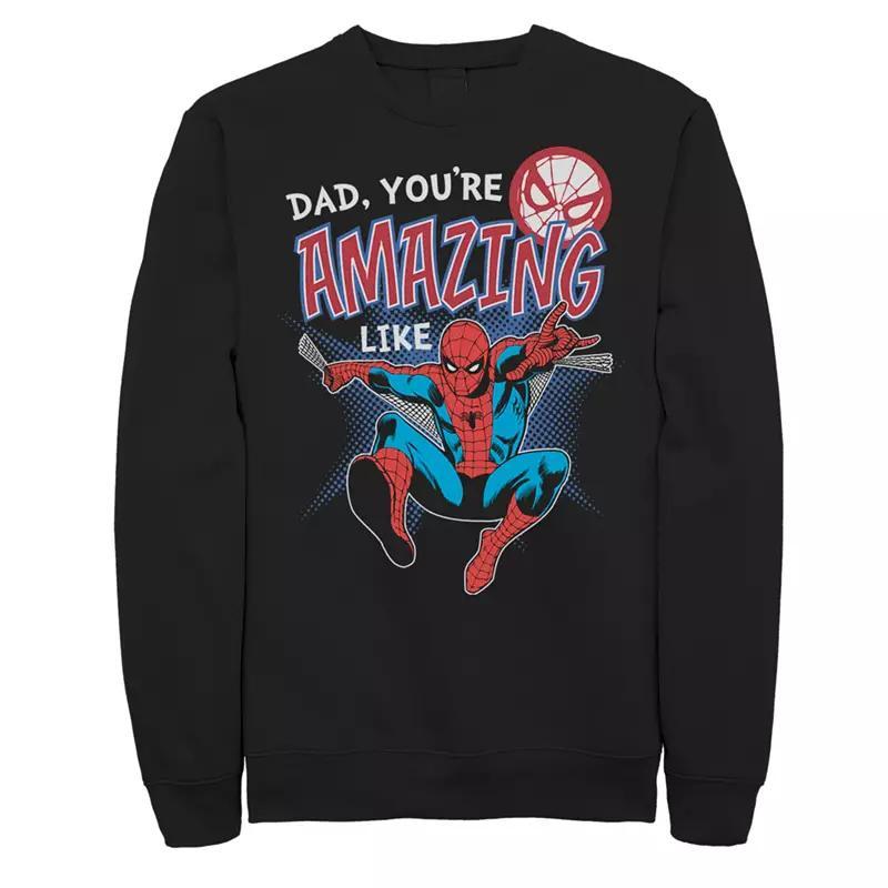 Mens Marvel Dad Amazing Like Spider-Man Sweatshirt Product Image