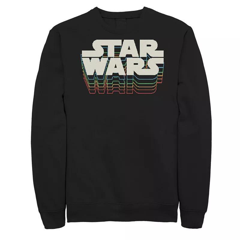 Big & Tall Star Wars Retro Gradient Logo Sweatshirt, Mens Product Image