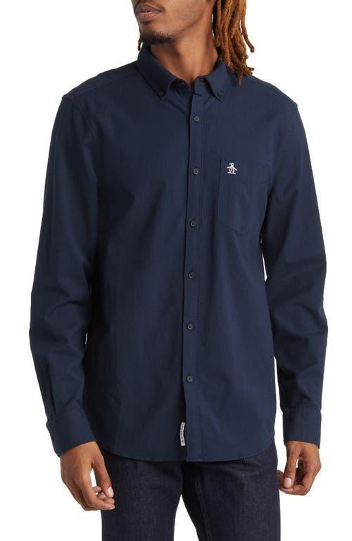 Original Penguin Solid Stretch Button-Down Oxford Shirt Product Image