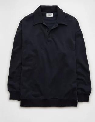 AE Fleece Polo Sweatshirt Product Image