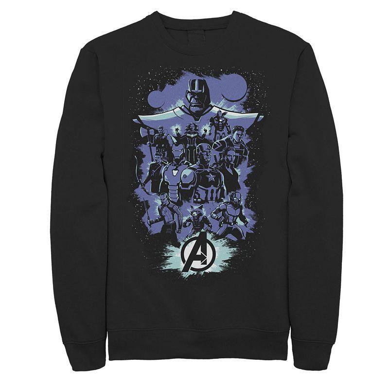 Marvel Mens Avengers Endgame Group Shot Pop Art, Crewneck Fleece Product Image