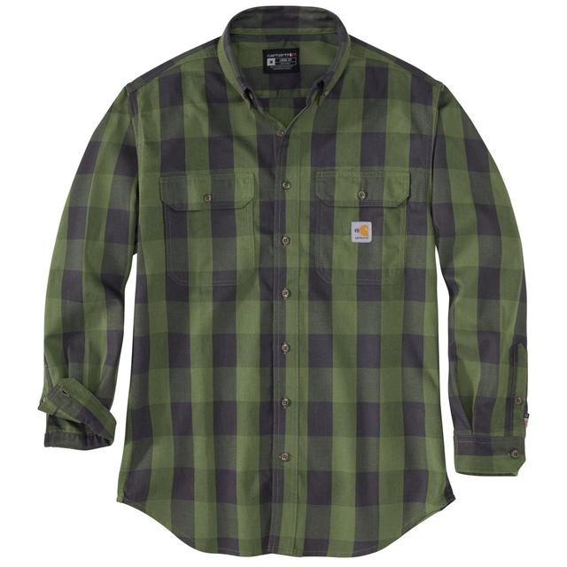 Carhartt 104507 Flame-Resistant Regular Fit Twill Plaid Shirt - Long Sleeve Product Image