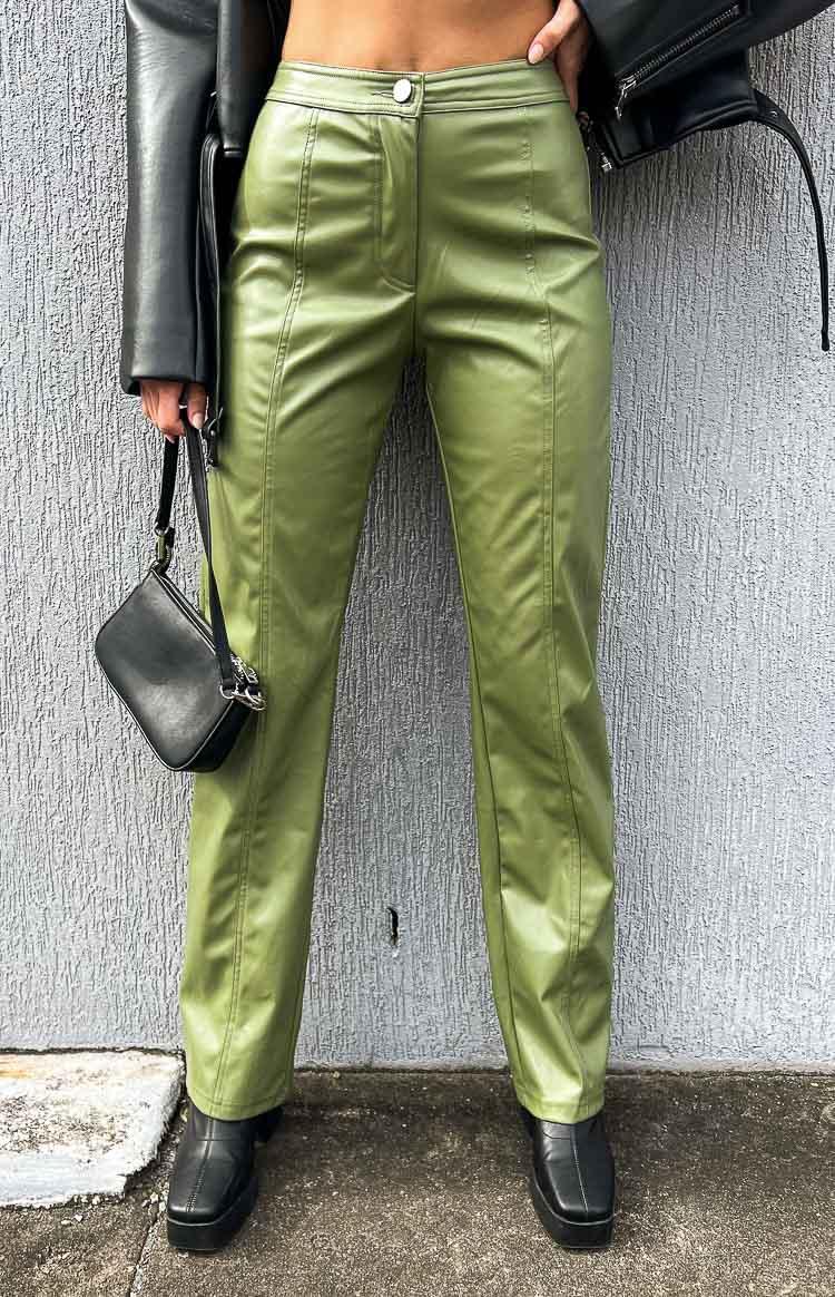 Addie Green PU Pants Product Image