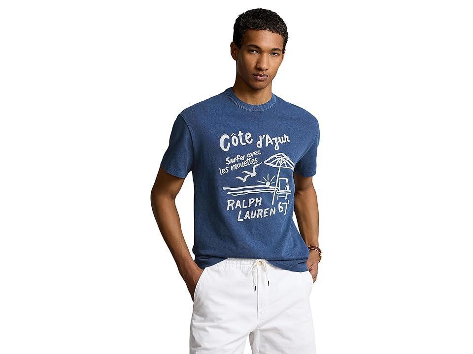 Polo Ralph Lauren Classic Fit Embroidered Jersey T-Shirt (Annapolis ) Men's T Shirt Product Image