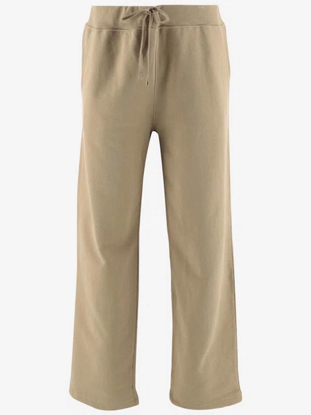 POLO RALPH LAUREN Cotton Logo Pants In Beige Product Image