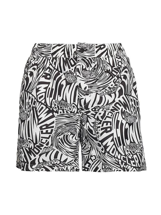 Mens Slim-Fit Logo Swim Shorts Product Image