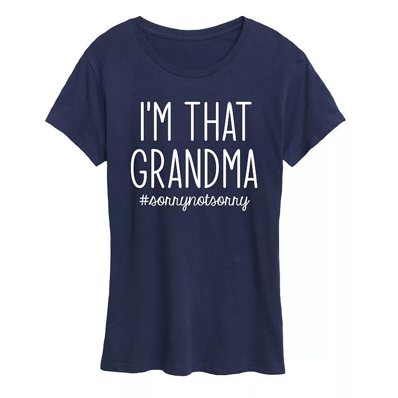 Womens Im That Grandma Graphic Tee, Girls Blue Product Image