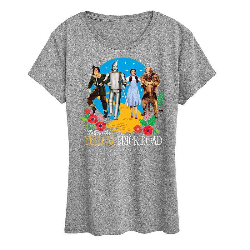 Womens Wizard of Oz Yellow Brick Road Graphic Tee, Girls Product Image