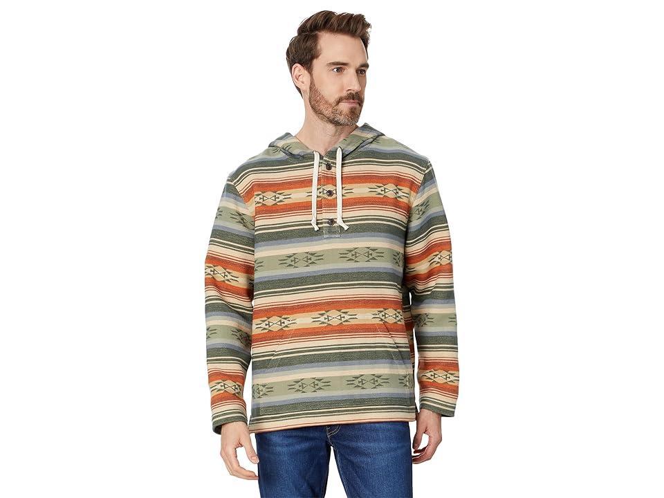 Pendleton Driftwood Hoody (Adobe/Green Stripe) Men's Sweatshirt Product Image