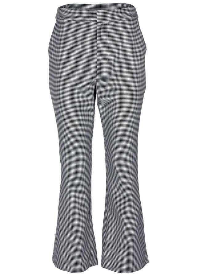 Houndstooth Kick Flare Pant - Black Combo Product Image