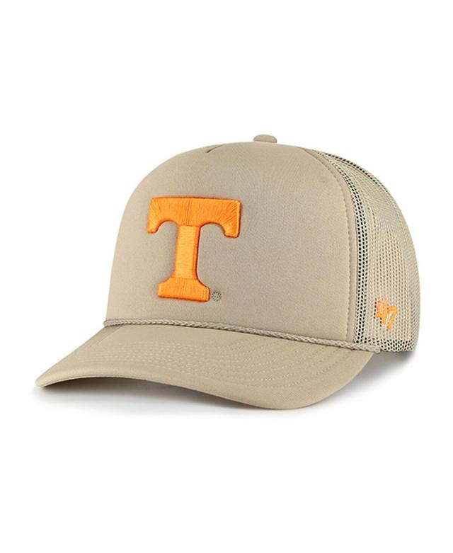 Mens 47 Khaki Tennessee Volunteers Foam Front Mesh Trucker Snapback Hat Product Image