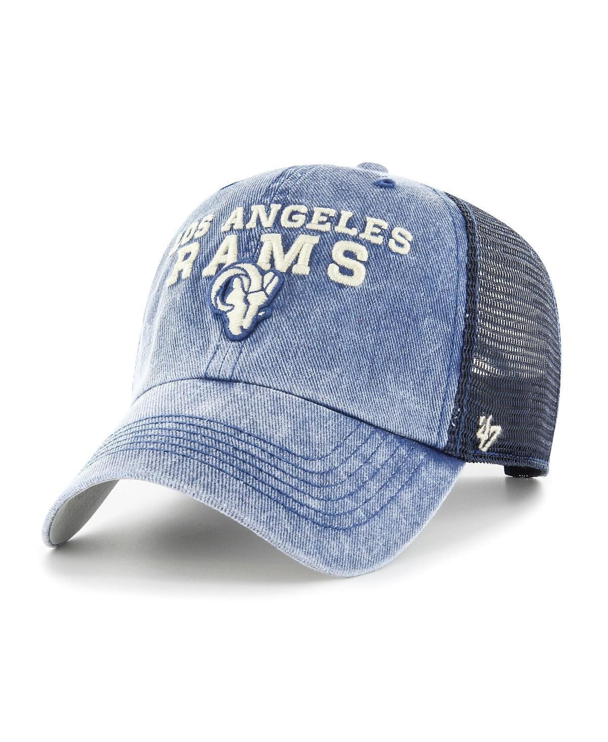 Mens 47 Los Angeles Rams Drumlin Trucker Clean Up Snapback Hat, Blue Product Image