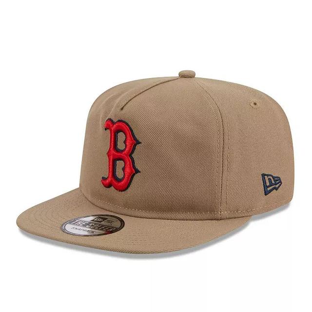 Mens New Era Khaki Boston Red Sox Golfer Adjustable Hat Product Image