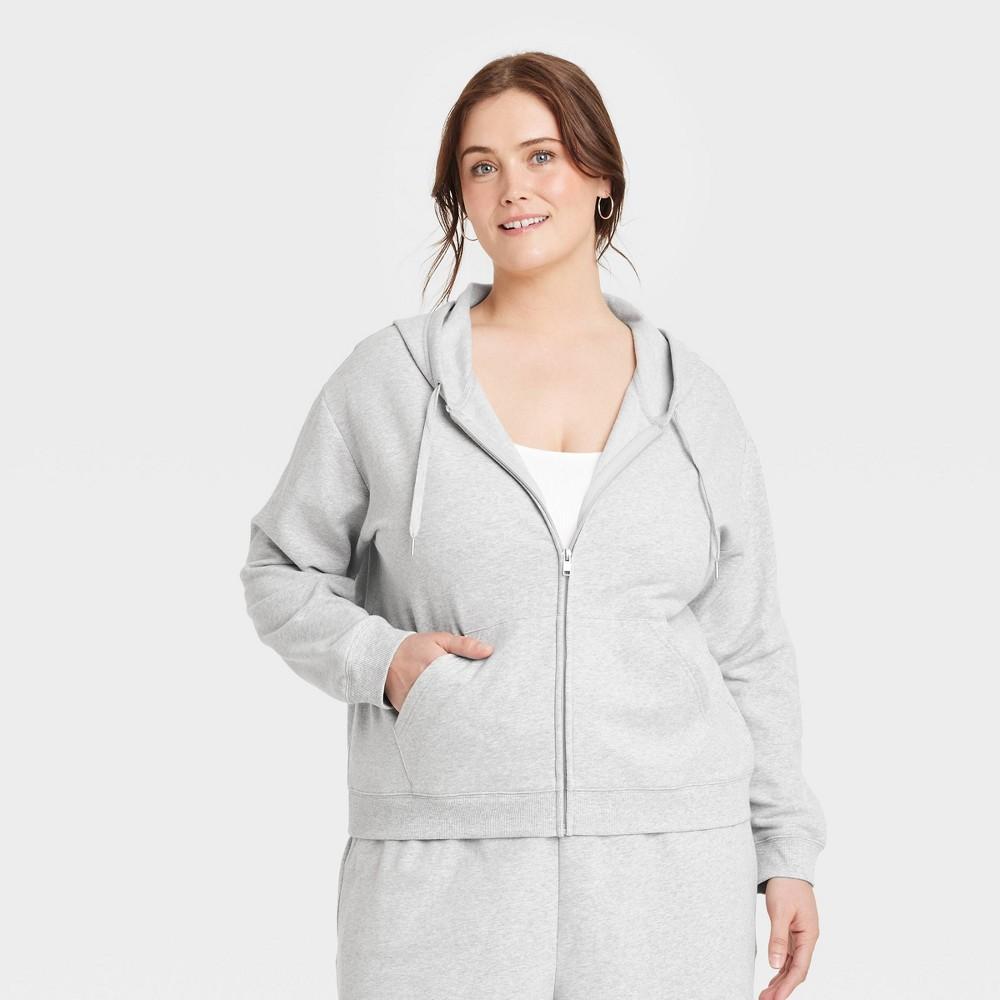 Womens Fleece Zip-Up Sweatshirt - Auden 4X Product Image