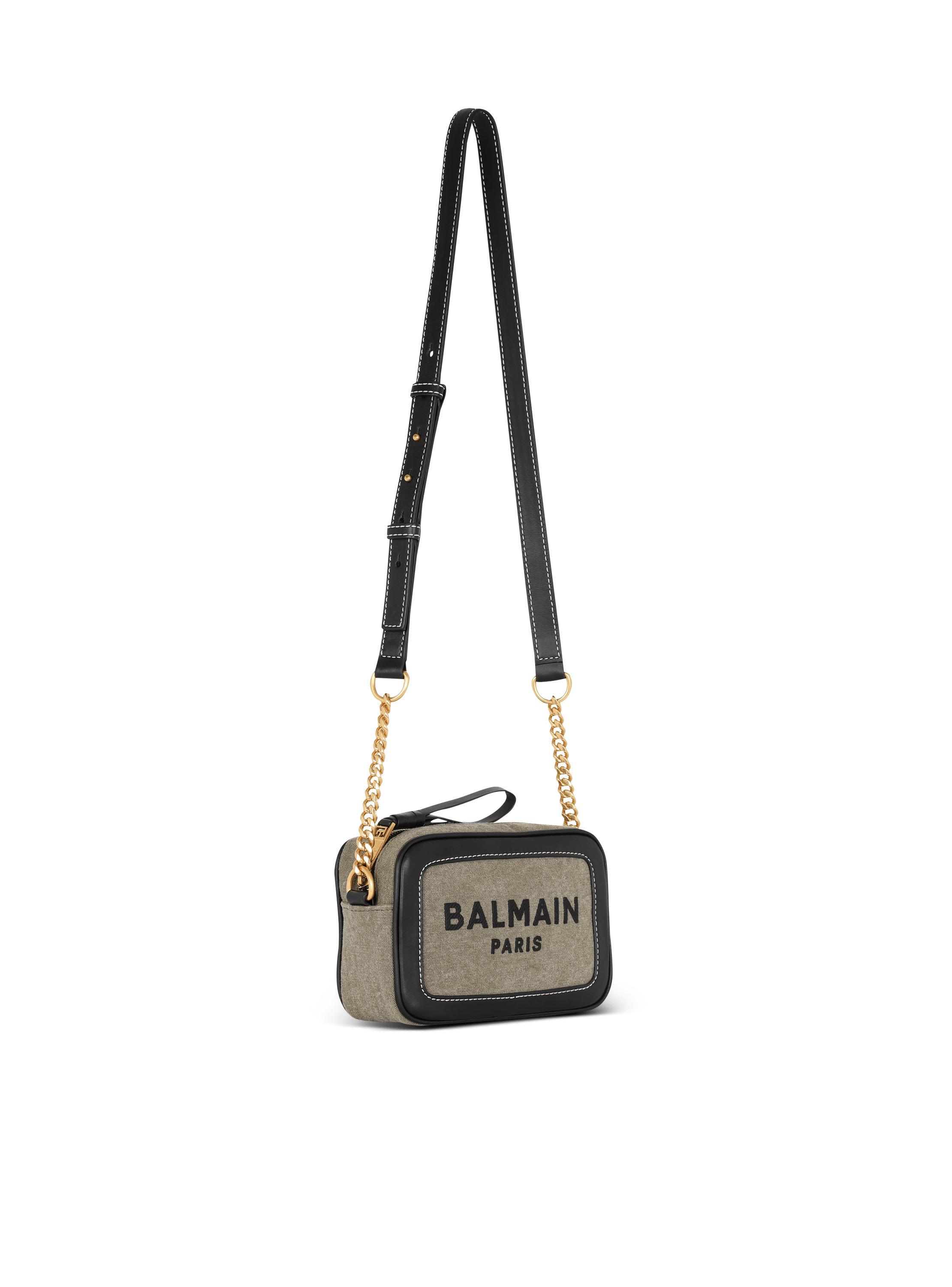 B-Army canvas and leather clutch Product Image