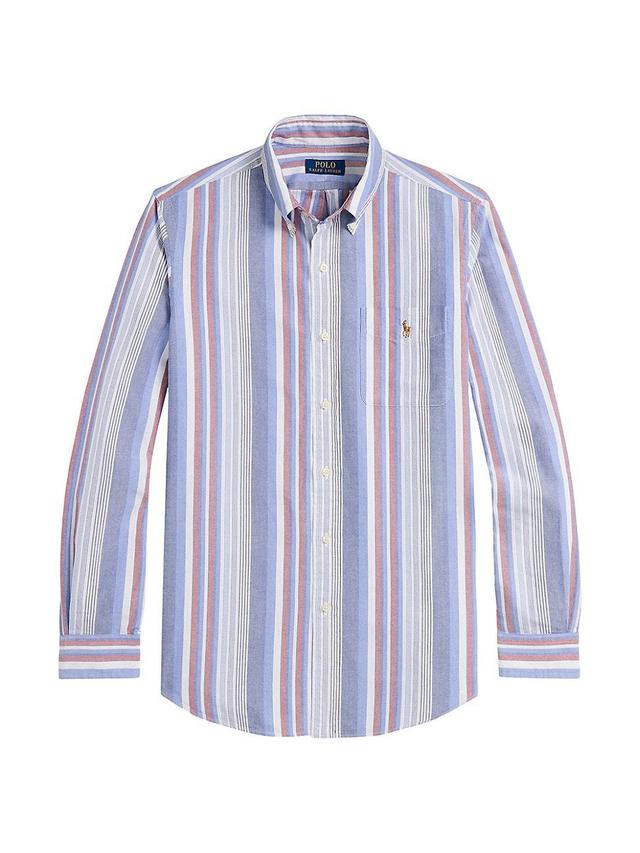 Mens Striped Oxford Long-Sleeve Sport Shirt Product Image