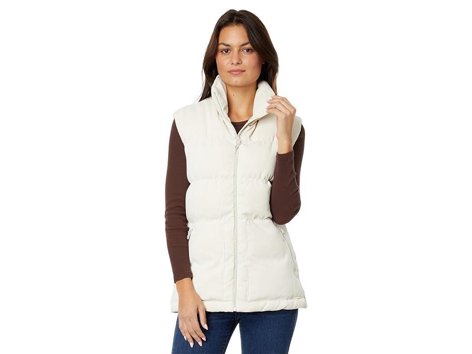 Womens Oversized Corduroy Puffer Vest Product Image