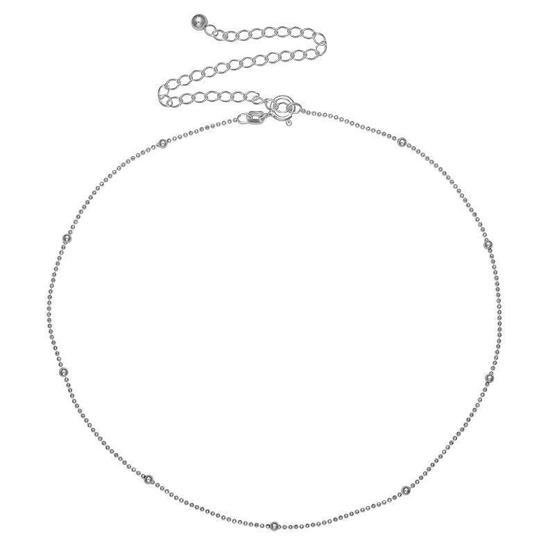 PRIMROSE Sterling Silver Chain Choker Necklace, Womens Product Image