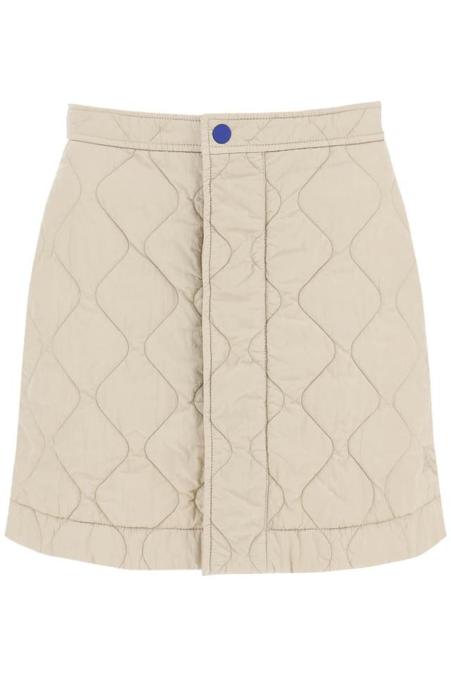 BURBERRY Quilted Mini Skirt In Purple Product Image