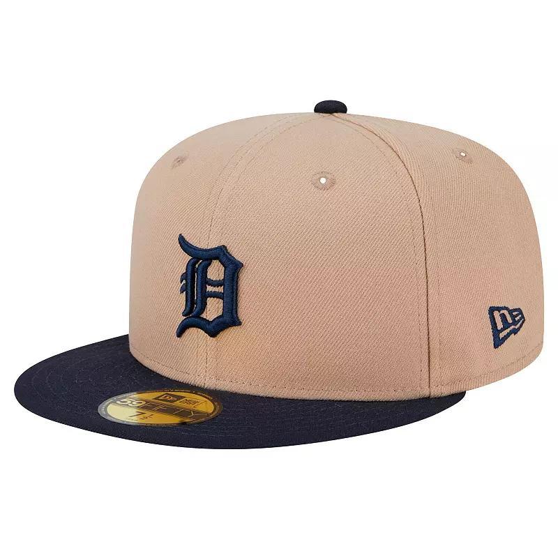 Mens New Era Khaki Detroit Tigers 59FIFTY Fitted Hat Product Image