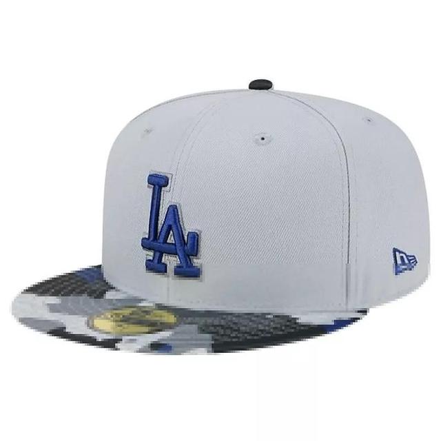 Mens New Era Gray Los Angeles Dodgers Active Team Camo 59FIFTY Fitted Hat Product Image