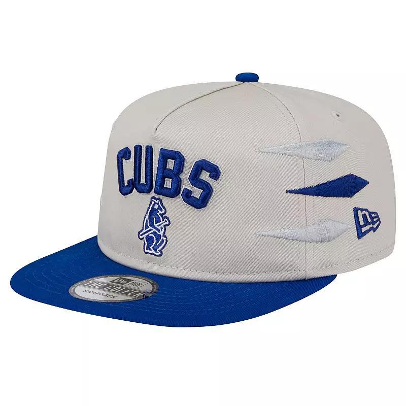 Mens New Era Cream Chicago Cubs Iron Golfer Snapback Hat Product Image