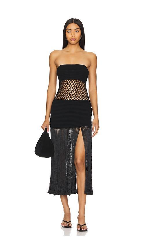 X Revolve Crochet Midi Dress Product Image