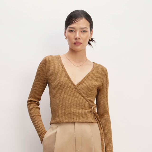 Cozy Rib Wrap Top by Everlane Product Image