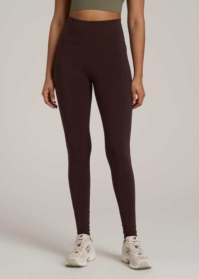 Women's Tall Cotton Leggings in Espresso Product Image