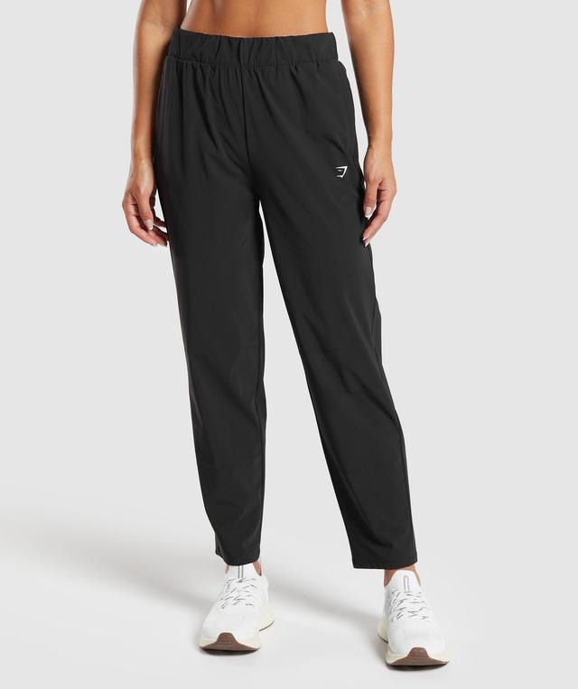 Gymshark Tapered Woven Pants - Black Female Product Image