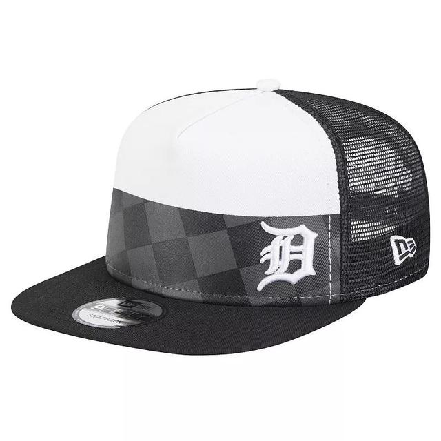 Mens New Era Detroit Tigers Checkmate Trucker 9FIFTY Snapback Hat Product Image