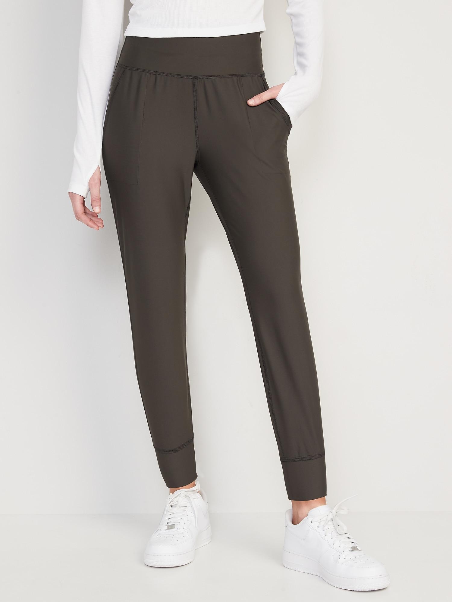 Old Navy High-Waisted PowerSoft 7/8 Joggers for Women - Brown - female - Size: 4X Product Image