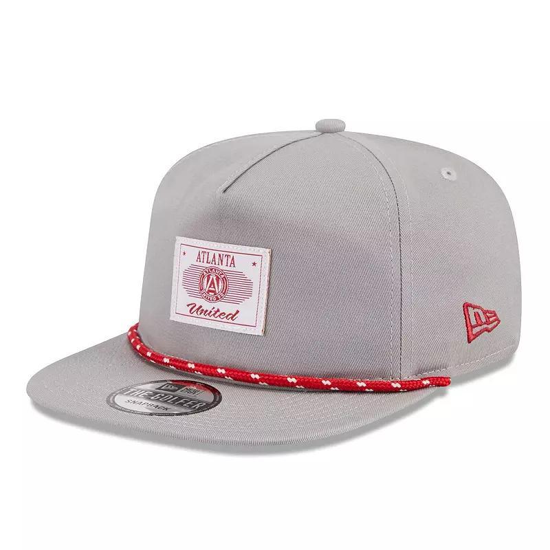 Mens New Era Gray Atlanta United FC Established Patch 9FORTY A-Frame Trucker Adjustable Hat Product Image