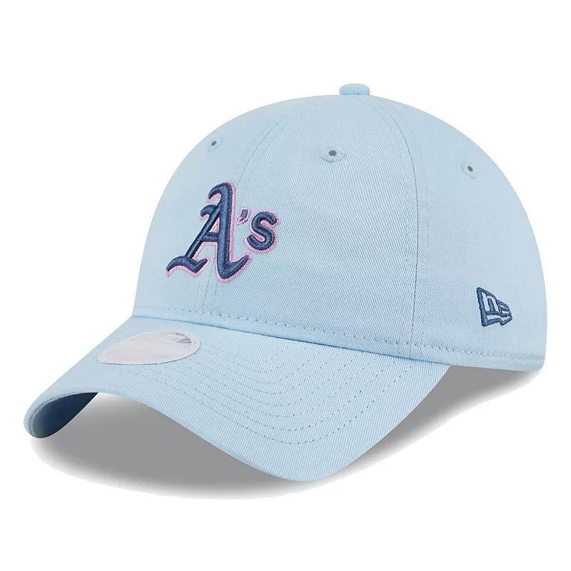 Womens New Era Oakland Athletics Multi Blue 9TWENTY Adjustable Hat Product Image