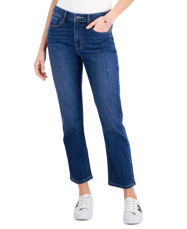 Tommy Hilfiger Womens Tribeca Th Flex Straight Leg Ankle Jeans Product Image