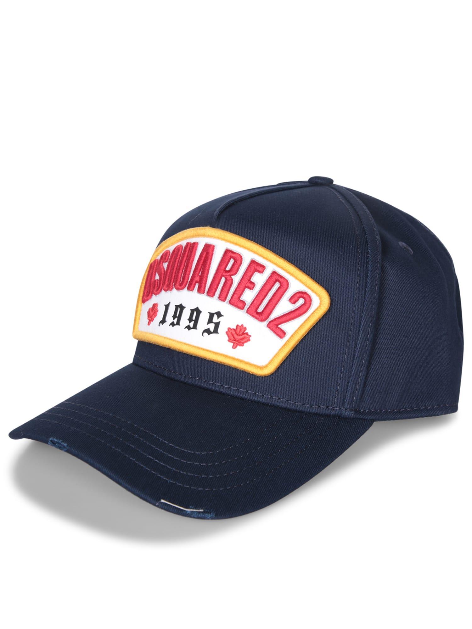 DSQUARED2 Blue Baseball Cap With Patch Product Image