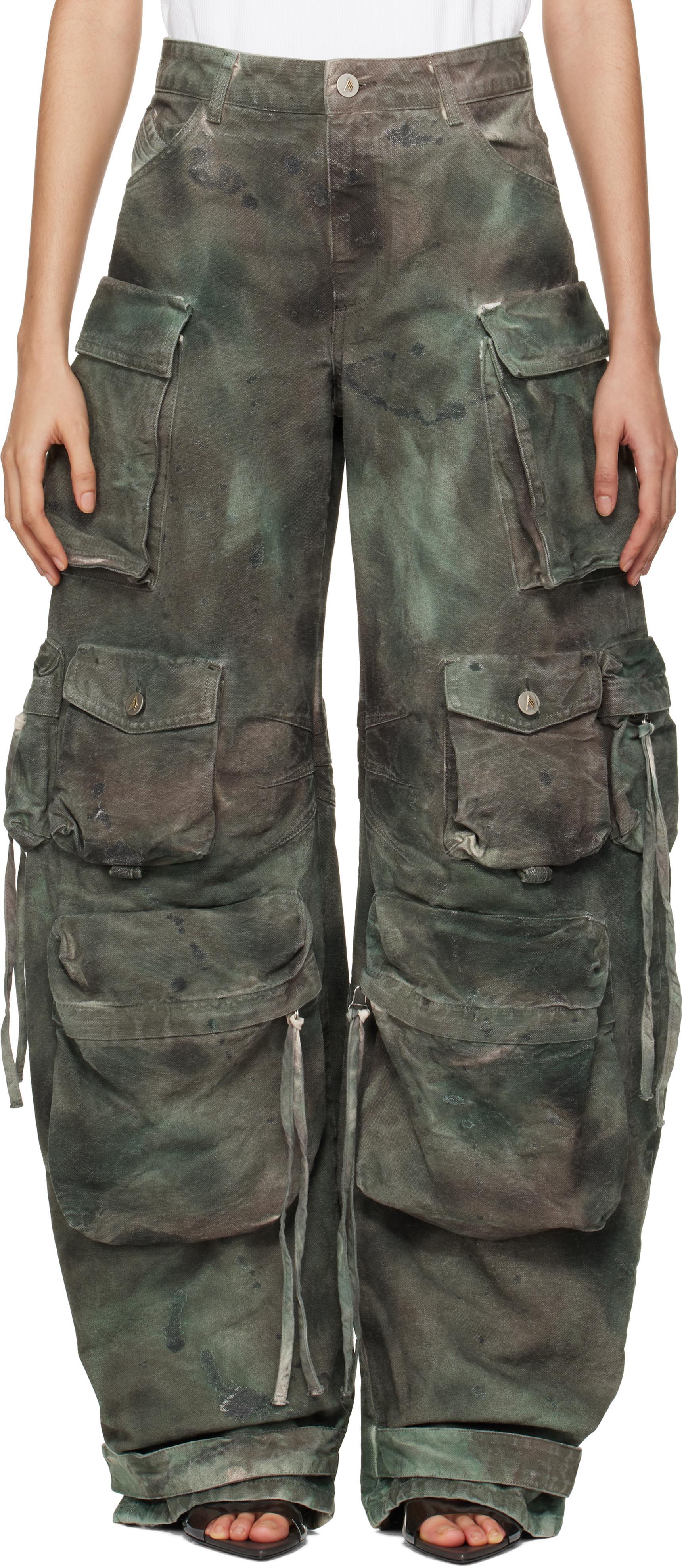 Green Fern Camouflage Jeans Product Image