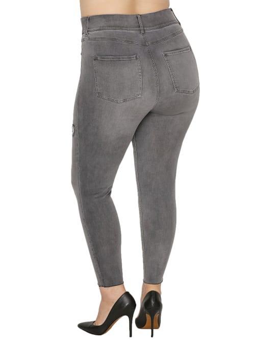 Distressed Denim Leggings Product Image