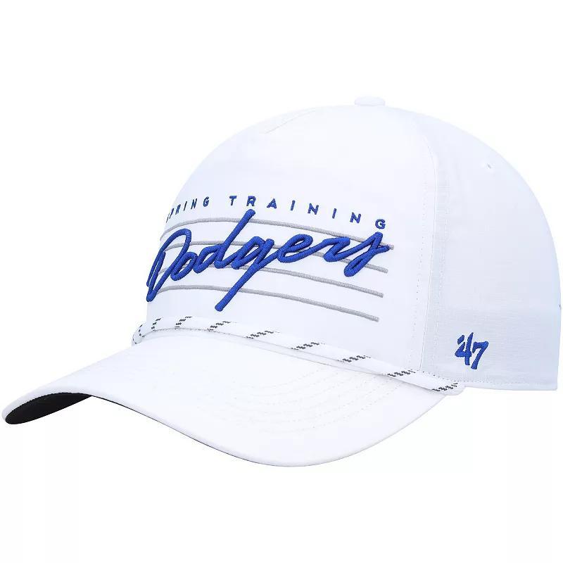 Mens 47 Brand White Los Angeles Dodgers Downburst Hitch Snapback Hat Product Image