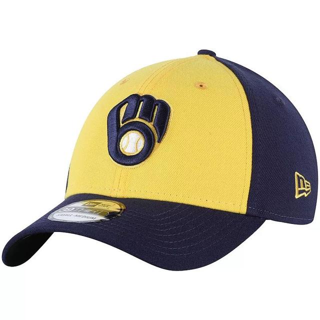 Mens New Era /Navy Milwaukee Brewers Alternate Team Classic 39THIRTY Flex Hat Product Image