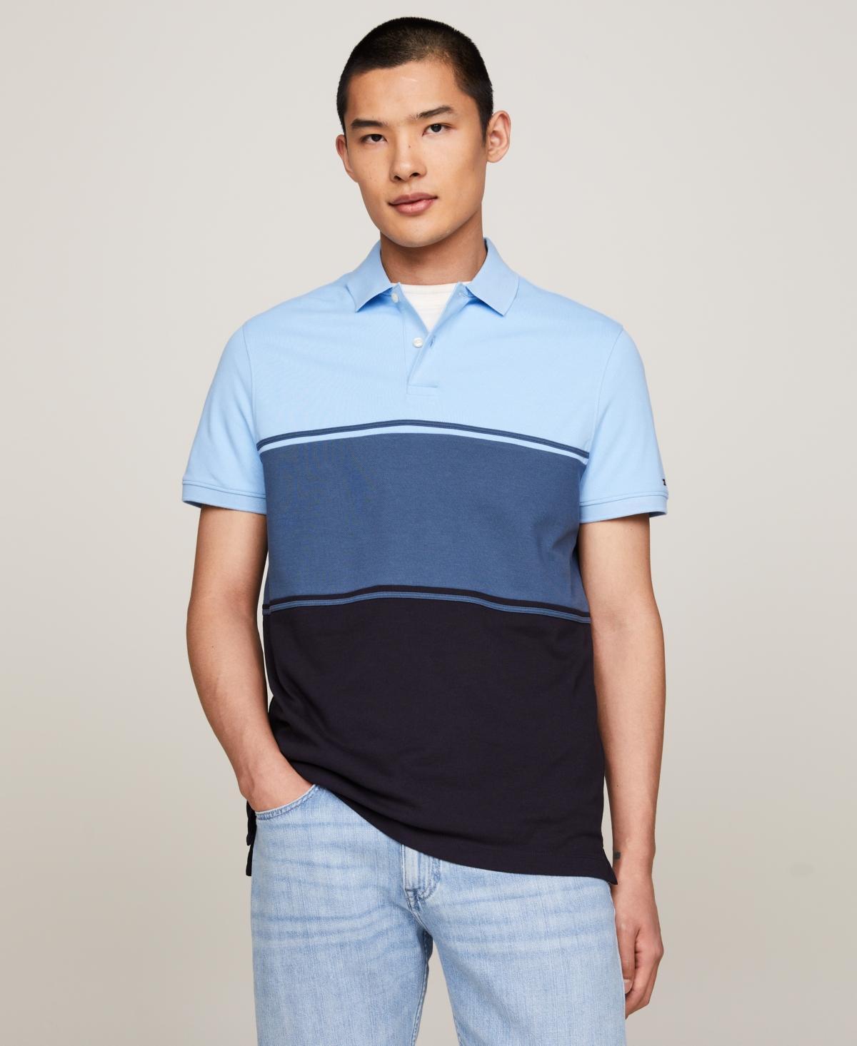 Men's Regular-Fit Colorblocked Polo Shirt Product Image