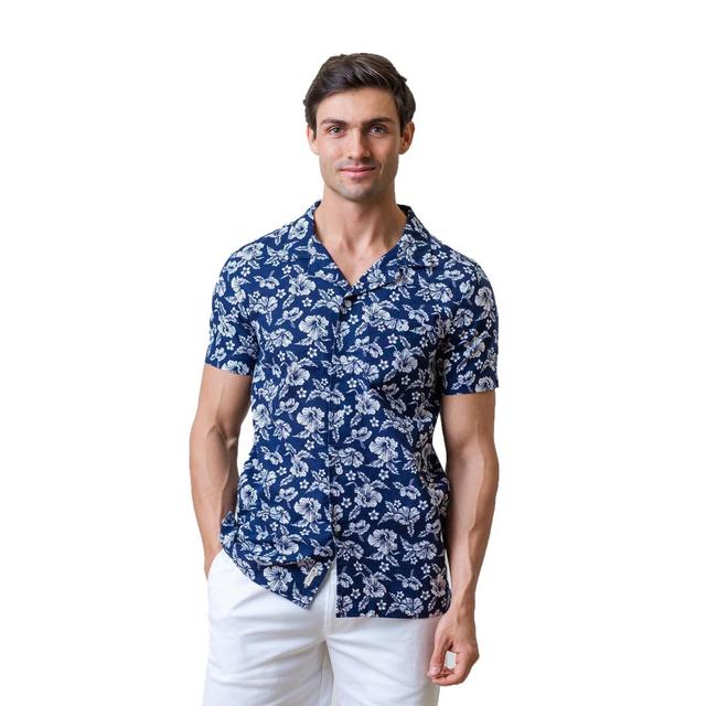 Hope & Henry Mens Linen Short Sleeve Camp Shirt Product Image