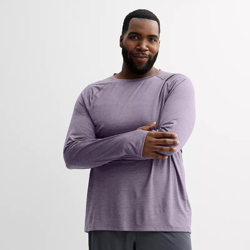 Big & Tall Tek Gear Dry Tek Long Sleeve Tee, Mens Product Image