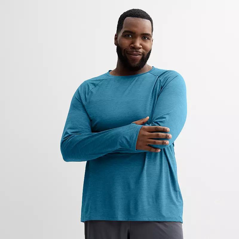 Big & Tall Tek Gear Dry Tek Long Sleeve Tee, Mens Product Image