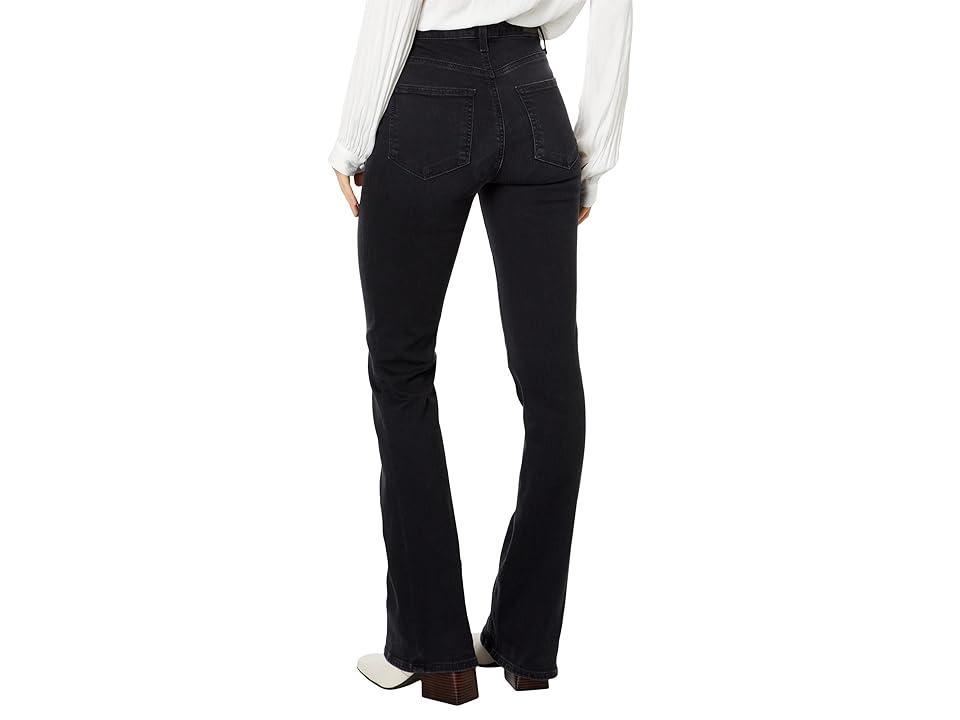 Paige Laurel Canyon High Rise Flare Jeans in Black Willow Product Image