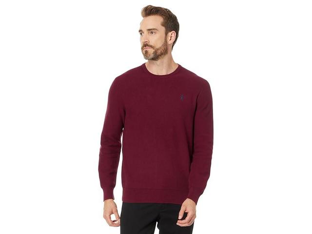 Polo Ralph Lauren Textured Cotton Crewneck Sweater (DAMSON ) Men's Clothing Product Image