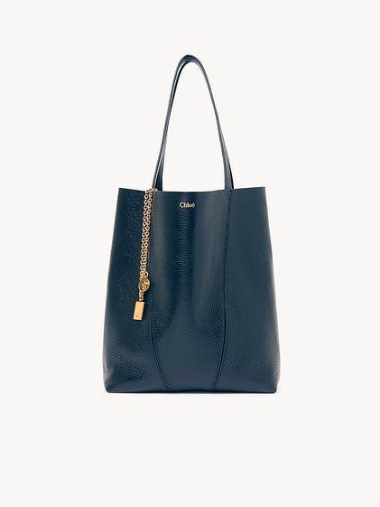 Chloé Spin tote bag in grained leather Product Image